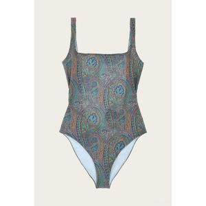 NEW ETRO women's paisley-print one-piece in multi